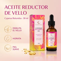 Portada del Aceite Cyperus Rotundus de 30 ml para la reducción natural del vello: 100% natural, hidrata y de uso diario