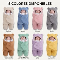Los 8 colores disponibles del cobertor de bebé tipo peluche