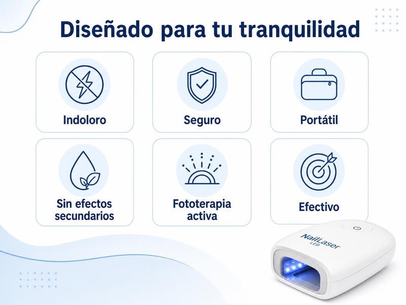Laser Antihongos Para Uñas Con Luz Led — Indoloro y sin efectos secundarios