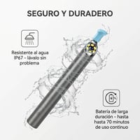 Limpiador de oídos resistente al agua IP67 con batería de larga duración de hasta 70 minutos
