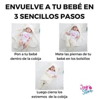 Cómo envolver a tu bebé en 3 sencillos pasos con el cobertor tipo peluche