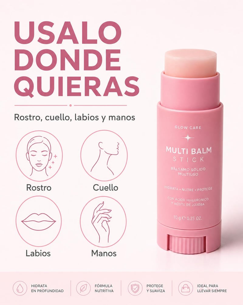 Balsamo facial multifuncional — Úsalo donde quieras