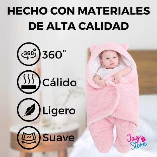 Materiales de alta calidad del cobertor de bebé: 360°, cálido, ligero y suave